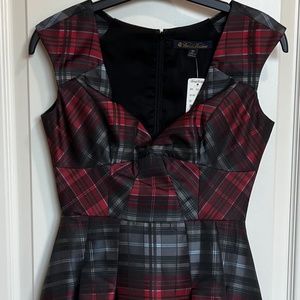 Brooks Brothers TARTAN JACQUARD DRESS Size Petite 2